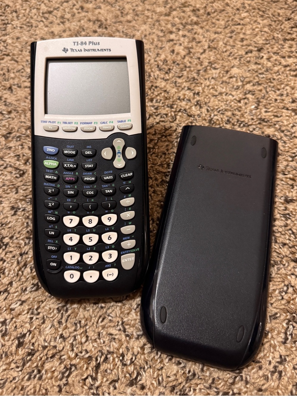 Texas Instruments TI-84 Plus Graphics Calculator, Black 320 x 240 Pixels Stats